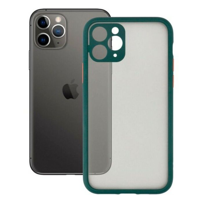 Funda para Móvil iPhone 11 Pro KSIX Duo Soft Verde