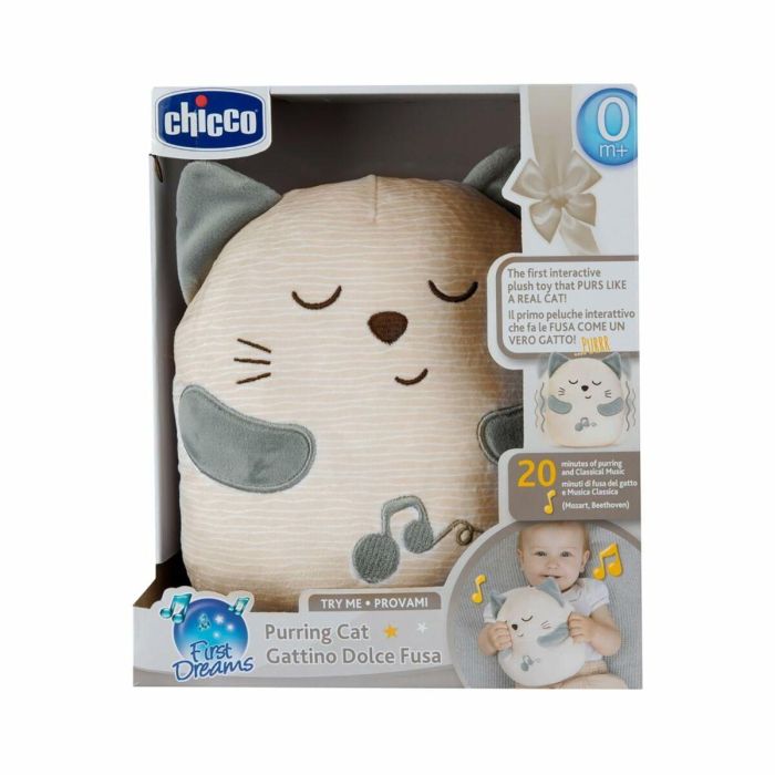 Peluche con Sonido Chicco Gato Blanco 4 Peluche con Sonido Chicco Gato Blanco 4