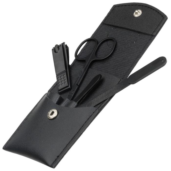 Cosmetic Club Juego 4 Piezas Manicura Pour Lui Negro con Funda-Estuche 7x10x2 cm 2 Cosmetic Club Juego 4 Piezas Manicura Pour Lui Negro con Funda-Estuche 7x10x2 cm 2