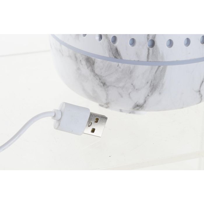 DKD Home Decor Difusor Aroma Scandi Blanco Gris 11.7 x 12 x 11.7 cm 180ml Humidificador LED PP ABS 3