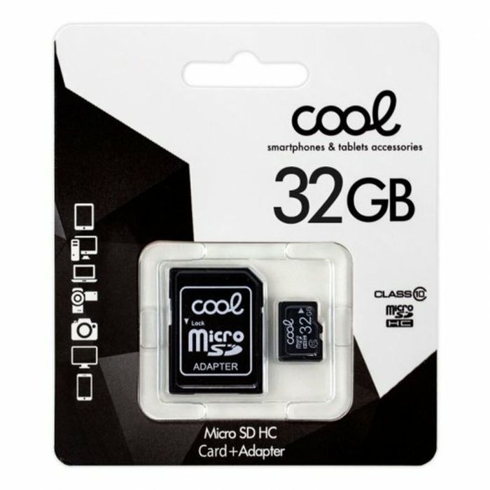 Tarjeta de Memoria Micro SD con Adaptador Cool 32 GB 1