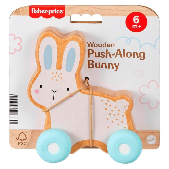 Fisher-Price Conejo De Madera Para Empujar Jdm52 Juguete Educativo +6 Meses