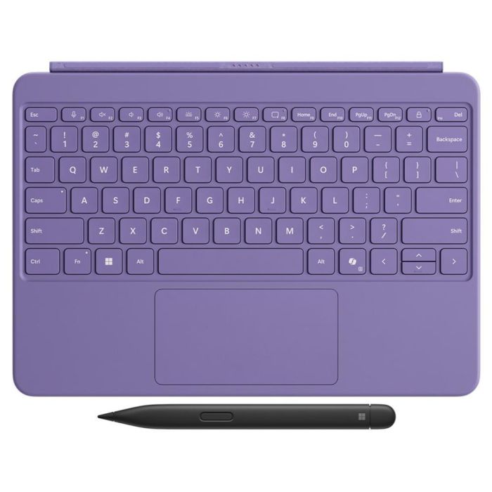 Microsoft Teclado Español QWERTY con Touchpad para Surface Pro Copilot+PC 12" + Slim Pen Magnético para Escritura y Dibujo