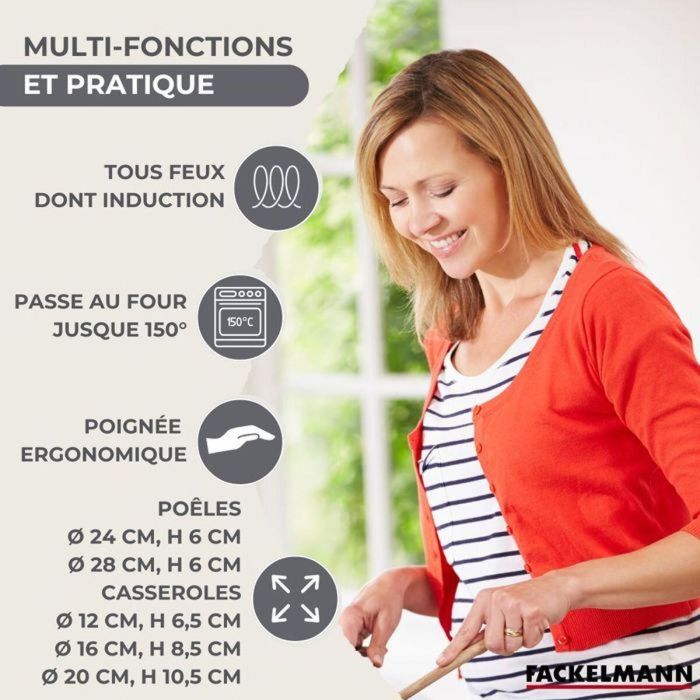 Batería de Cocina Fackelmann 4 Batería de Cocina Fackelmann 4