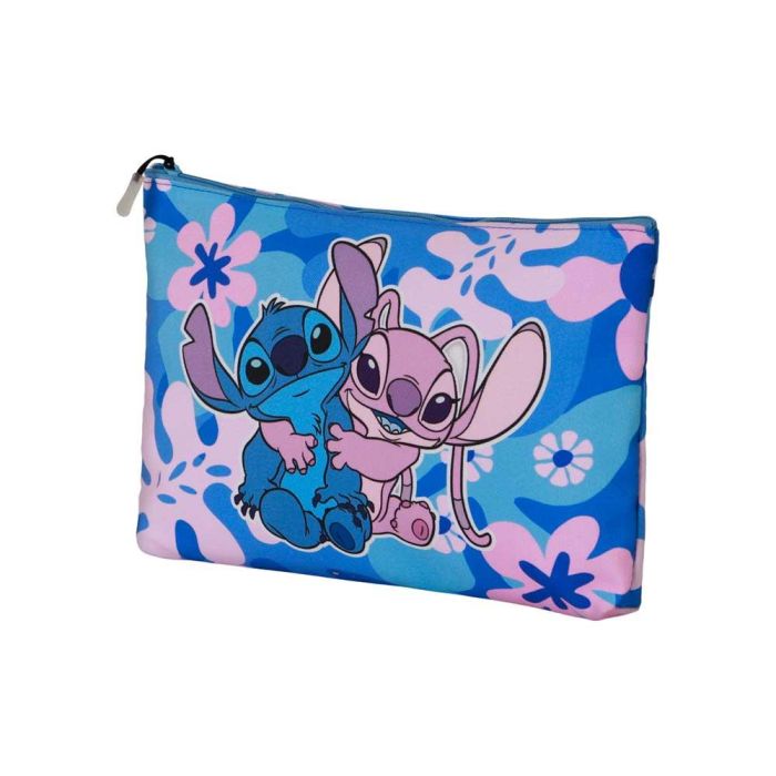Disney Neceser Lilo y Stitch Soleil Hug Rosa para playa, 1 compartimento, cremallera, forro poliéster, 7x22x30 cm Disney Neceser Lilo y Stitch Soleil Hug Rosa para playa, 1 compartimento, cremallera, forro poliéster, 7x22x30 cm
