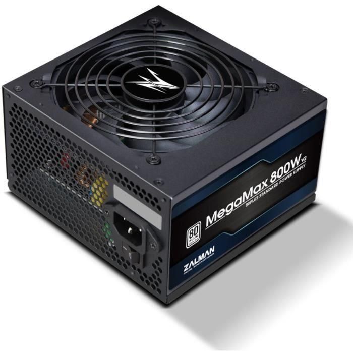 Zalman ZM800TXIIV2 MegaMax 800W v2 Fuente de Alimentación para PC 80 PLUS 1 Zalman ZM800TXIIV2 MegaMax 800W v2 Fuente de Alimentación para PC 80 PLUS 1