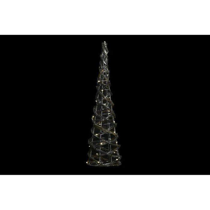 Cono Navidad Alpina DKD Home Decor Dorado Plateado 19 x 62 x 19 cm (2 Unidades) 2 Cono Navidad Alpina DKD Home Decor Dorado Plateado 19 x 62 x 19 cm (2 Unidades) 2
