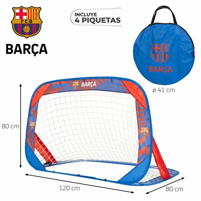 Set de 2 porterías de fútbol F.C. Barcelona 120 x 80 x 80 cm (2 Unidades) 3