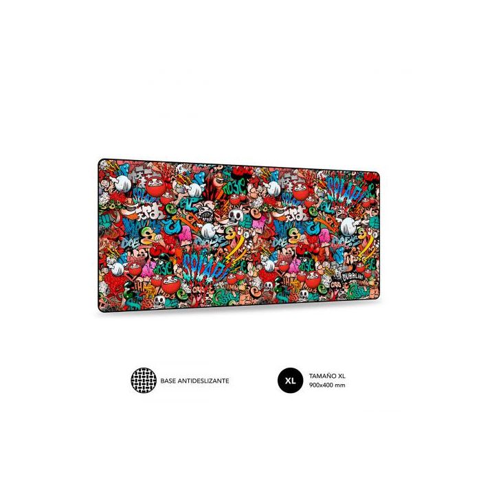 SUBBLIM Alfombrilla Graffiti XL Mouse Pad