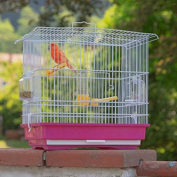 Jaula GIUSY para pájaros rojos y blancos 1 Jaula GIUSY para pájaros rojos y blancos 1