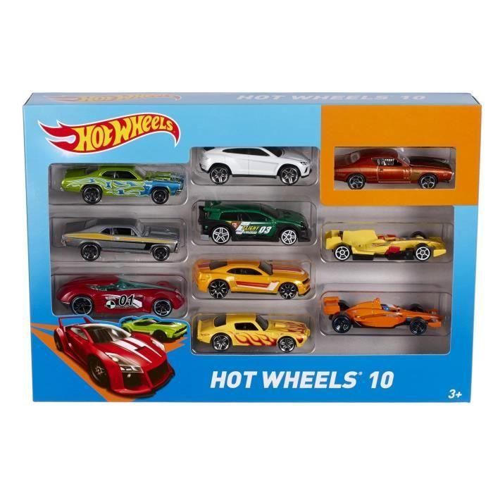 Pack 10 Vehiculos Hot Wheels 54886 Mattel 2