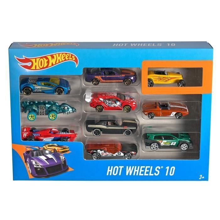 Pack 10 Vehiculos Hot Wheels 54886 Mattel 3