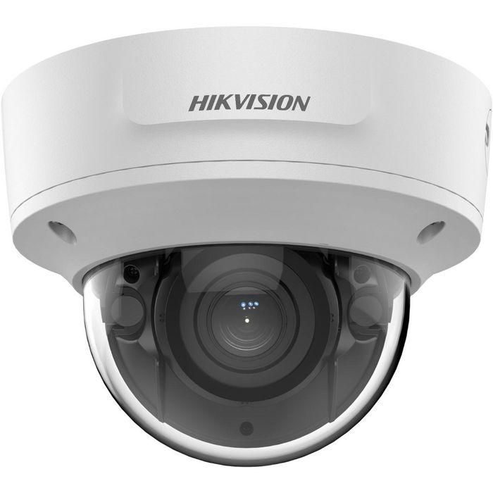 Hikvision Cámara IP minidomo 6M AcuSense 2.8-12mm antivandálico IR40 WDR H.265+ IK10 IP67 12V/PoE. Audio, alarma 2