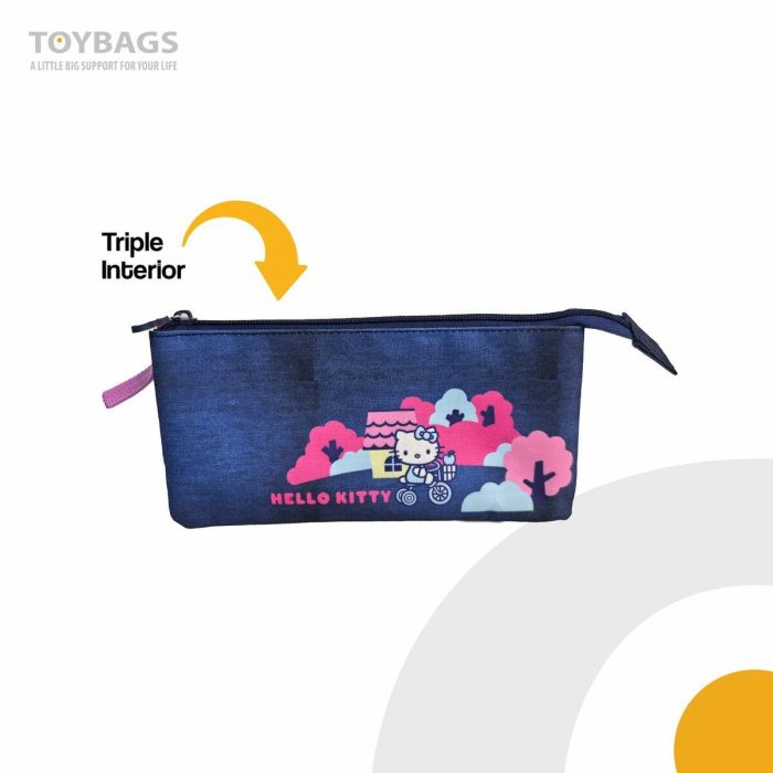 Hello Kitty Estuche Triple Forrado Personalizado - 44x30x20 cm 4