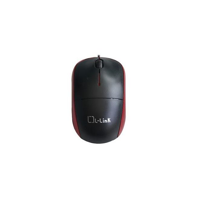 Raton Optico Usb L - Link Negro Rojo Raton Optico Usb L - Link Negro Rojo