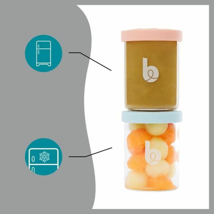 Babymoov Isy Bowls 6 macetas de conservación de vidrio de borosilicato - Graduados 250 ml 2 Babymoov Isy Bowls 6 macetas de conservación de vidrio de borosilicato - Graduados 250 ml 2
