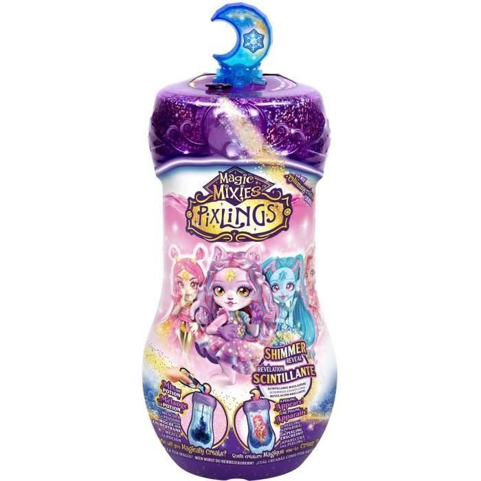 Muñeca Pixling Sirene Temporada 2 - MAGIC MIXIES - Muñeca mágica en botella, 4 para coleccionar, con ingredientes 1