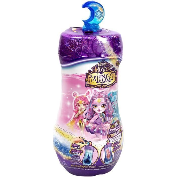 Muñeca Pixling Sirene Temporada 2 - MAGIC MIXIES - Muñeca mágica en botella, 4 para coleccionar, con ingredientes 2