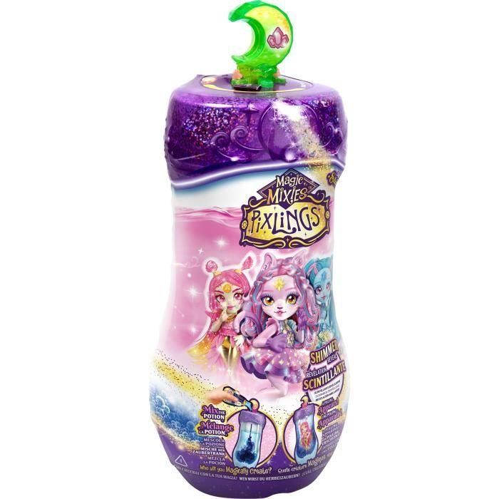 Muñeca Pixling Fairy Temporada 2 - MAGIC MIXIES - Muñeca mágica en botella, 4 para coleccionar, con ingredientes 1