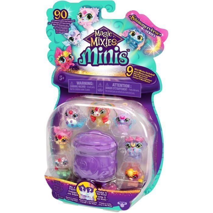 Pack 9 Mini Figuras - MAGIC MIXIES - Mini criaturas coleccionables, calderos e ingredientes incluidos 3