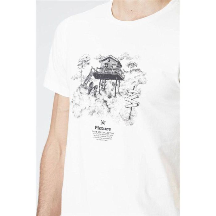 Camiseta Picture DS Surf Cabin Natural Blanco 1