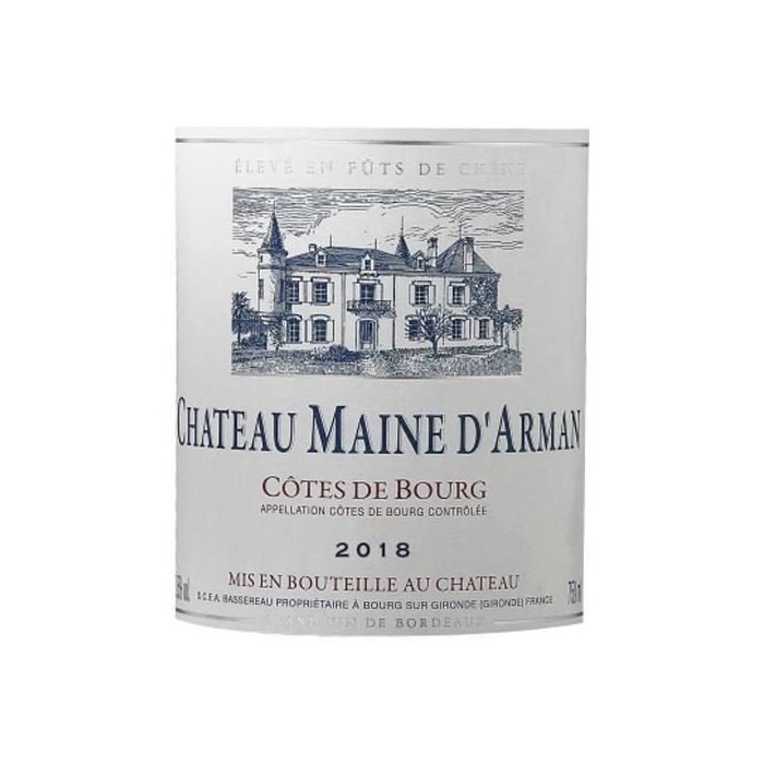 Château Maine d'Arman 2018 Côtes de Bourg - Vino tinto de Burdeos 1