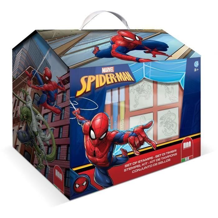 Casa para colorear - MULTIPRINT - 9817 - 7 sellos Spiderman