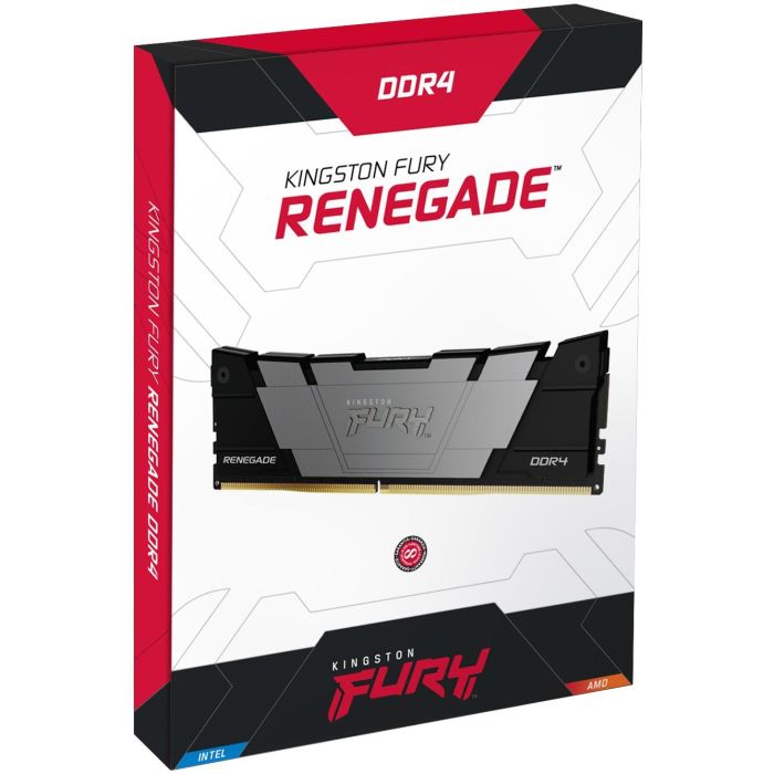 Kingston 64GB DDR4 3600MT/s CL18 DIMM Kit de 2 FURY Renegade Black 15 Kingston 64GB DDR4 3600MT/s CL18 DIMM Kit de 2 FURY Renegade Black 15