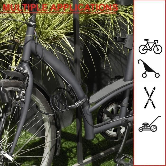 Cable para candado de bicicleta MASTER LOCK - Cable de 1,2 m 3