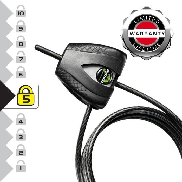 Master Lock 8417EURDPRO Cable antirrobo patentado ajustable de 30 cm a 1,8 m 2