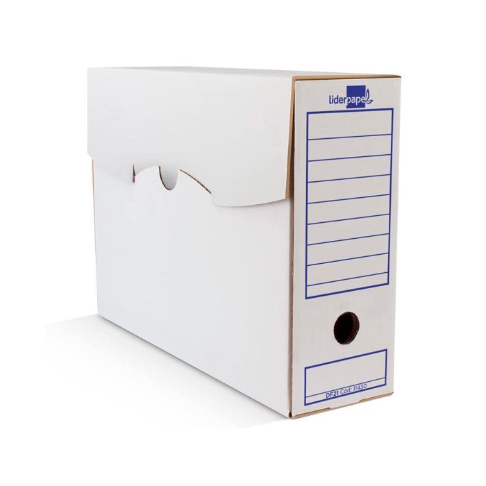 Caja Archivo Definitivo Liderpapel 106 Listados De Ordenador Carton Reciclado 325 gr-M2 Blanco 430x116X316 mm 10 unidades 5