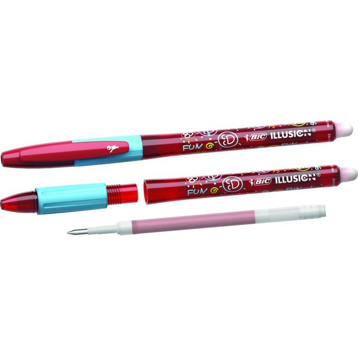 Boligrafo Bic Gelocity Illusion Borrable Rojo Punta De 0,7 mm 12 unidades 1 Boligrafo Bic Gelocity Illusion Borrable Rojo Punta De 0,7 mm 12 unidades 1