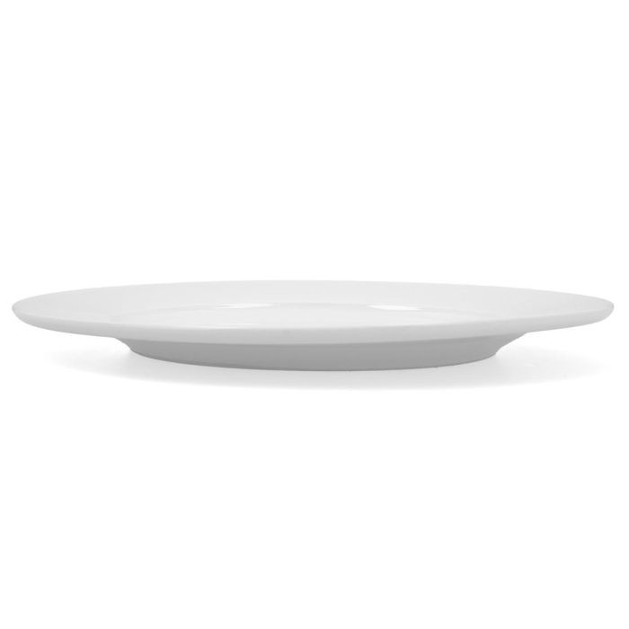 Plato Llano Porcelana Glacial Ala Ancha Bidasoa 30 cm (12 Unidades) 1