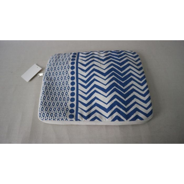 Funda Ipad Colonial DKD Home Decor Azul Negro 2 x 28 x 36 cm (12 Unidades) 1