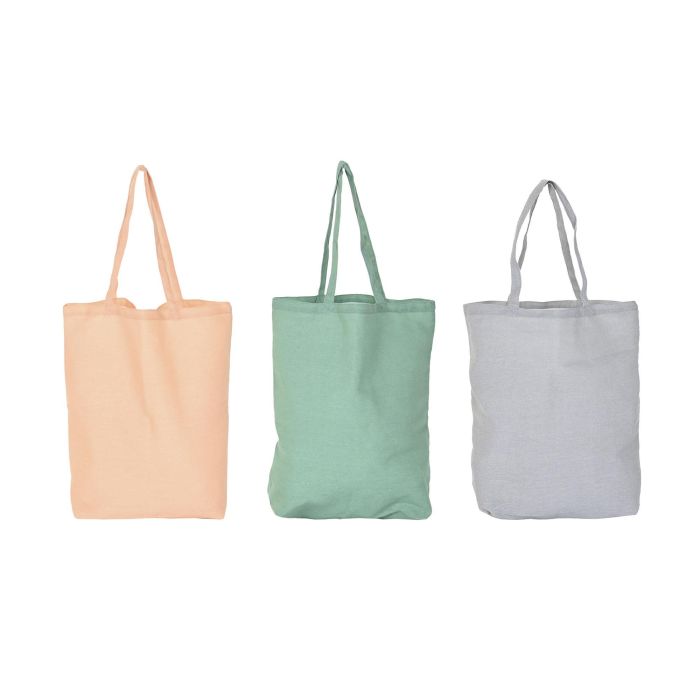 Bolsa Moderno DKD Home Decor Gris Naranja 15 x 40 x 43 cm (12 Unidades)