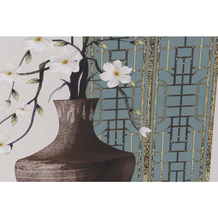 Cuadro Oriental DKD Home Decor Negro Verde 1.8 x 70 x 50 cm (12 Unidades) 2