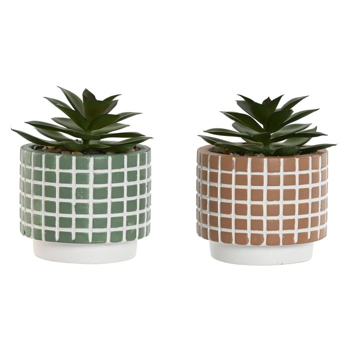 Planta DKD Home Decor Verde Terracota 8 x 10 x 8 cm (12 Unidades)