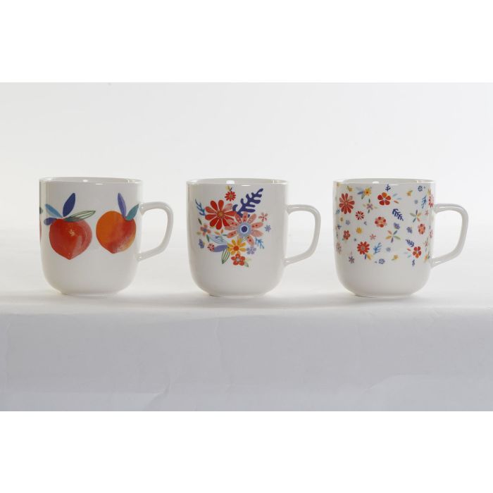 Mug Shabby DKD Home Decor Multicolor 8.5 x 10 x 12 cm (12 Unidades)