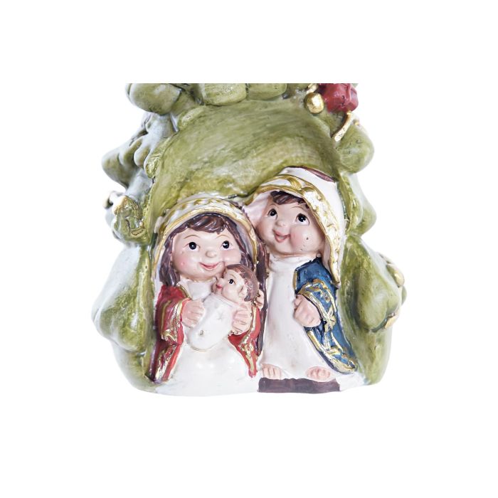 Nacimiento Navidad Tradicional DKD Home Decor Verde Rojo 5.8 x 12.3 x 7.3 cm (12 Unidades) 3