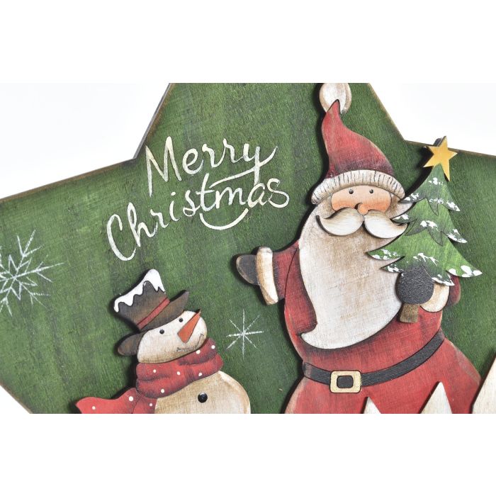 Decoracion Colgante Navidad Tradicional DKD Home Decor Rojo Verde 1.5 x 31 x 32.5 cm (12 Unidades) 1