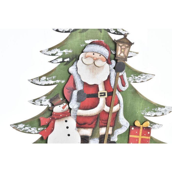 Decoracion Colgante Navidad Tradicional DKD Home Decor Verde Blanco 2 x 34.5 x 28.5 cm (12 Unidades) 2