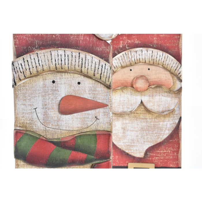 Decoracion Navidad Tradicional DKD Home Decor Rojo Blanco 1.2 x 36 x 12.5 cm (12 Unidades) 1