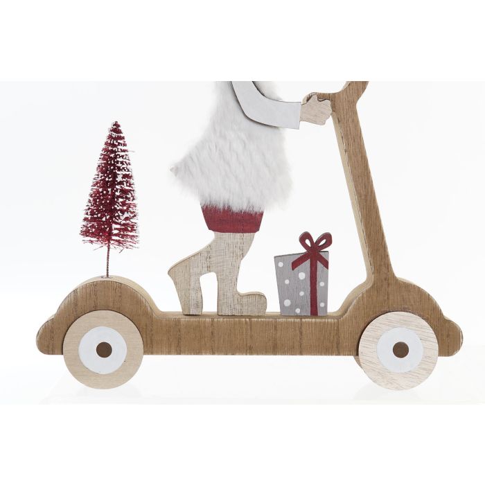 Figura Navidad Tradicional DKD Home Decor Rojo Blanco 2.5 x 28 x 24 cm (12 Unidades) 1