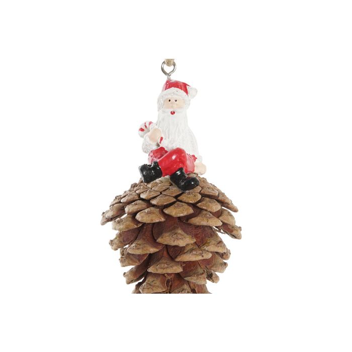 Decoracion Colgante Navidad Tradicional DKD Home Decor Rojo Marron 5 x 9 x 5 cm (12 Unidades) 2