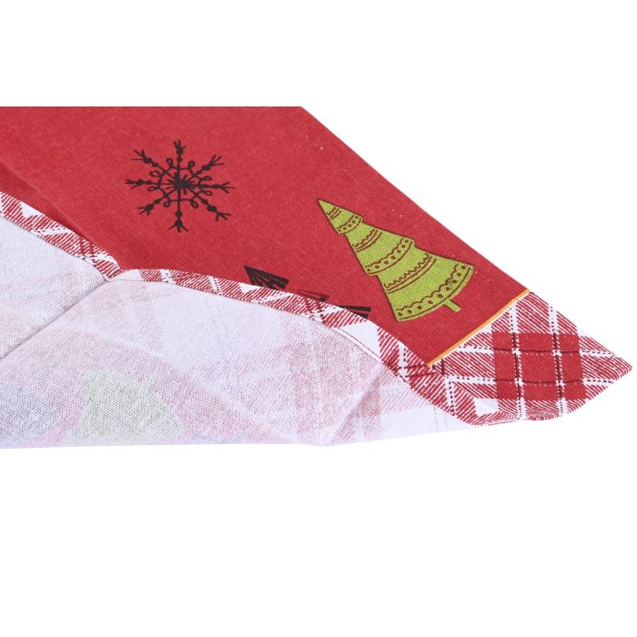 Paño Navidad Tradicional DKD Home Decor Blanco Rojo 0.2 x 40 x 60 cm Set de 3 (12 Unidades) 3