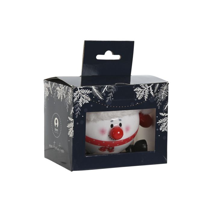 Bola Decoracion Navidad Tradicional DKD Home Decor Rojo Blanco 8.5 x 9 x 11.5 cm (12 Unidades) 3