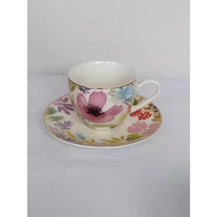 Taza Shabby DKD Home Decor Multicolor 6 x 5 x 8.5 cm Set de 2 (12 Unidades)