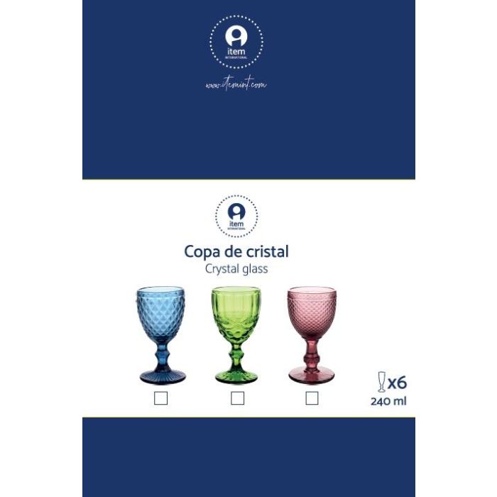 Copa Basicos DKD Home Decor Rosa 9 x 17 x 9 cm (12 Unidades) 3