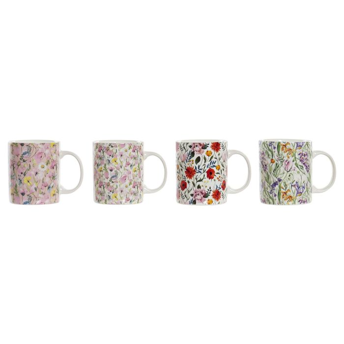 Mug Shabby DKD Home Decor Multicolor 8 x 9 x 12 cm (12 Unidades)