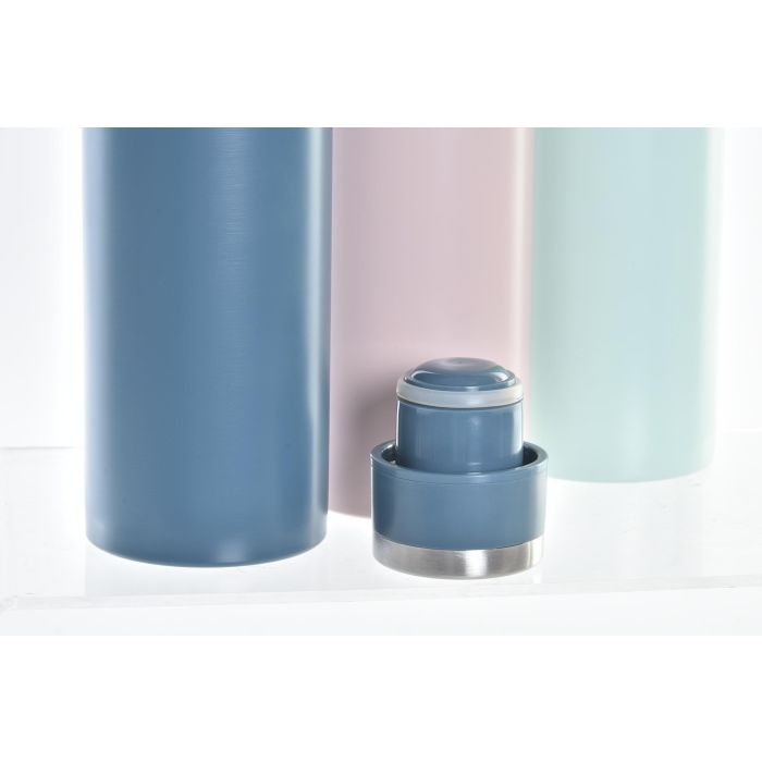 Termo Basicos DKD Home Decor Rosa Azul 6.5 x 26 x 9 cm (12 Unidades) 1